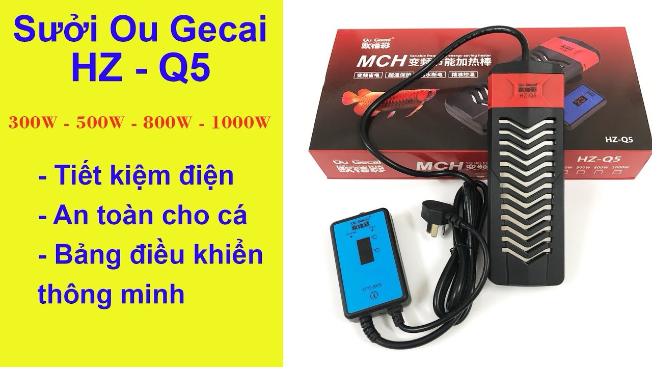 Sưởi Bể Cá Ou Gecai HZ-Q5 300W