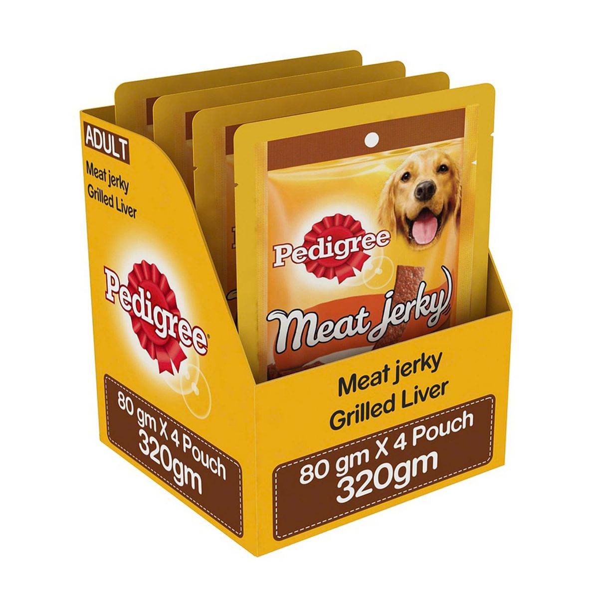 Snack Cho Chó Pedigree Meat Jerky Vị Gan Nướng 80g