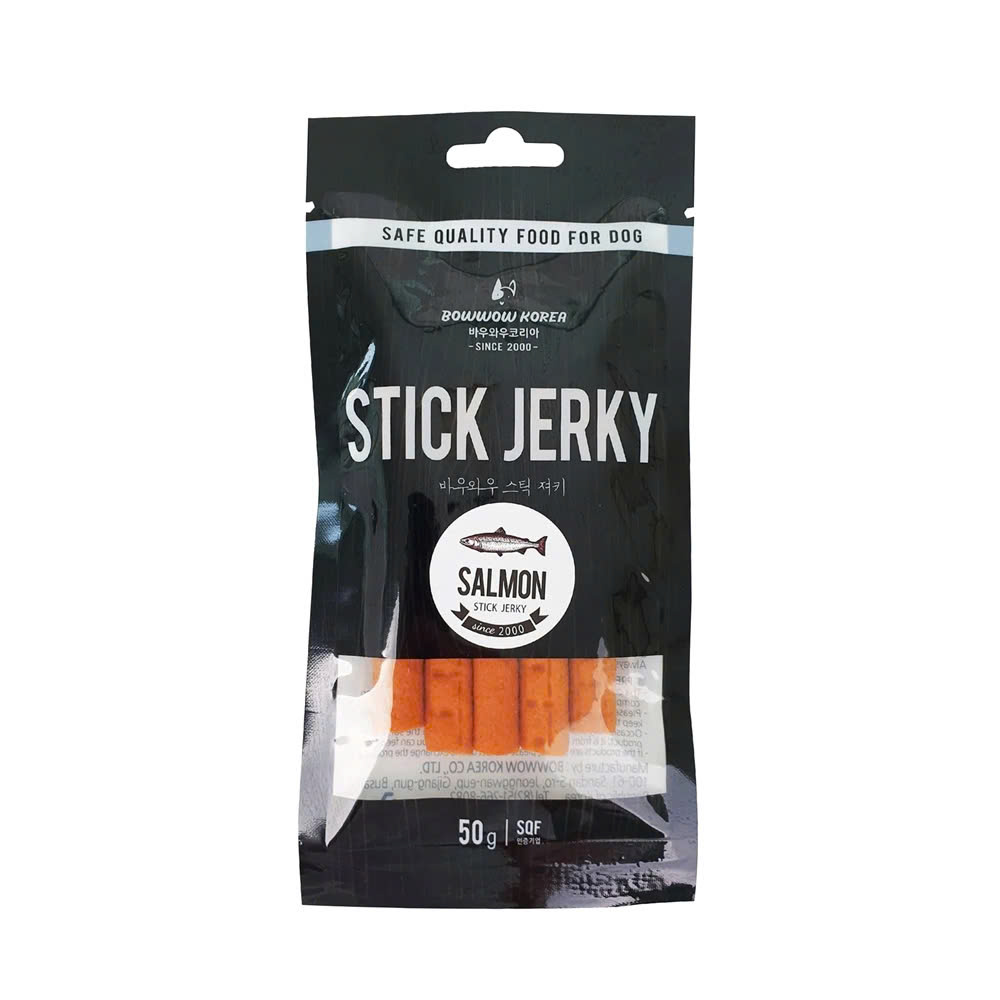 Snack Cho Chó Que Jerky BowWow 50g Vị Cá Hồi