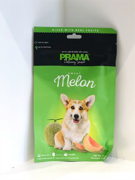 Snack Prama Gà Mềm Vị Dưa Lưới Cho Chó