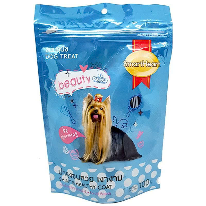 Snack SmartHeart Cho Chó Mọi Lứa Tuổi (100g) Loại Mượt Lông