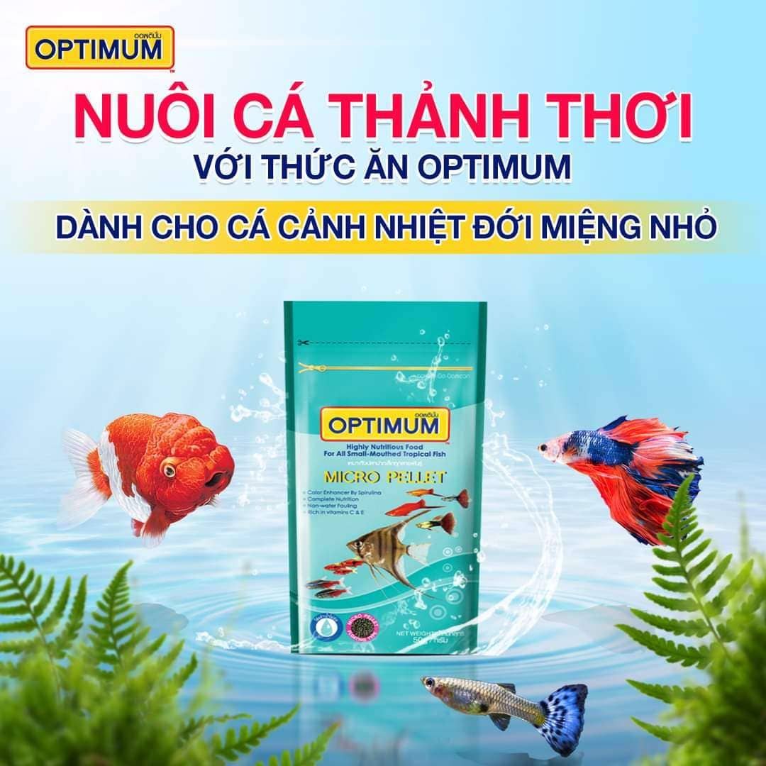 Thức Ăn Cho Cá Miệng Nhỏ Optimum Micro Pellet 50g