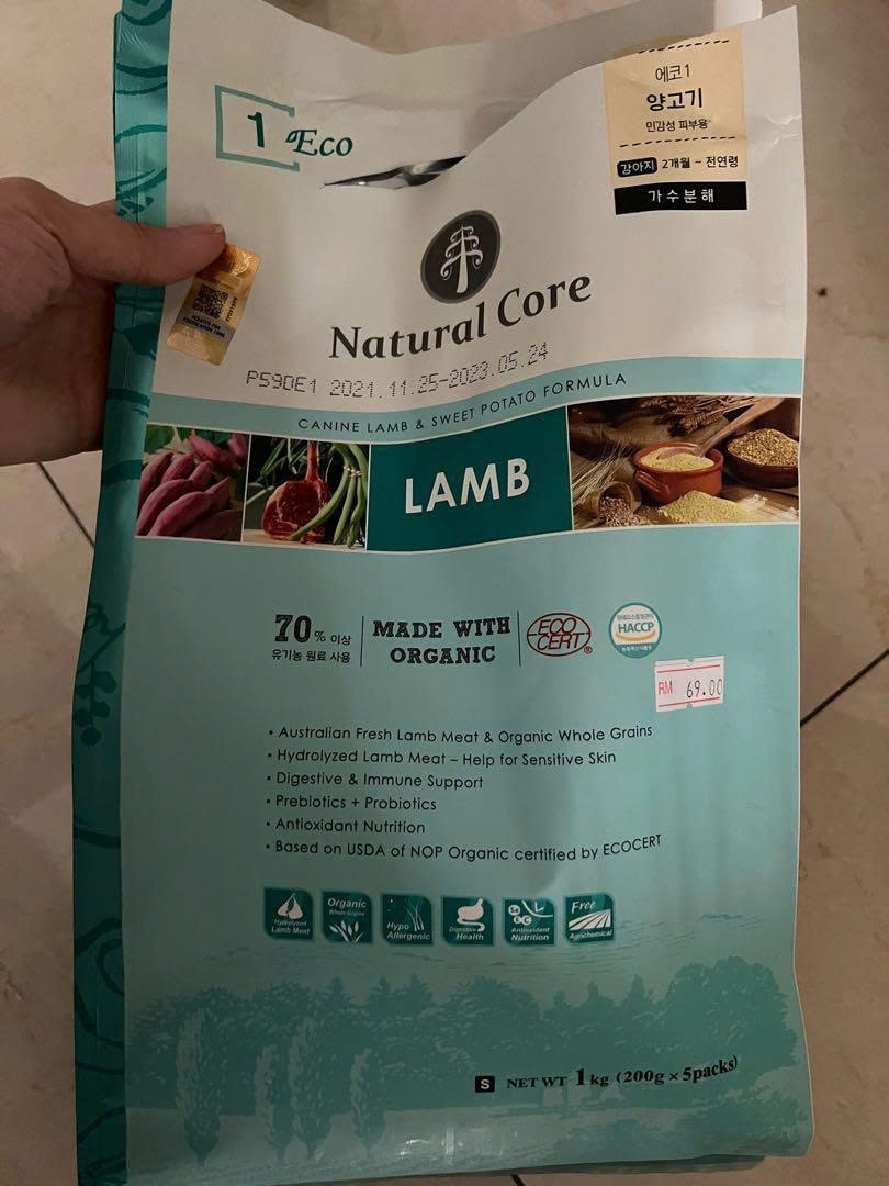 Thức Ăn Cho Chó Natural Core ECO Organic Vị Cừu