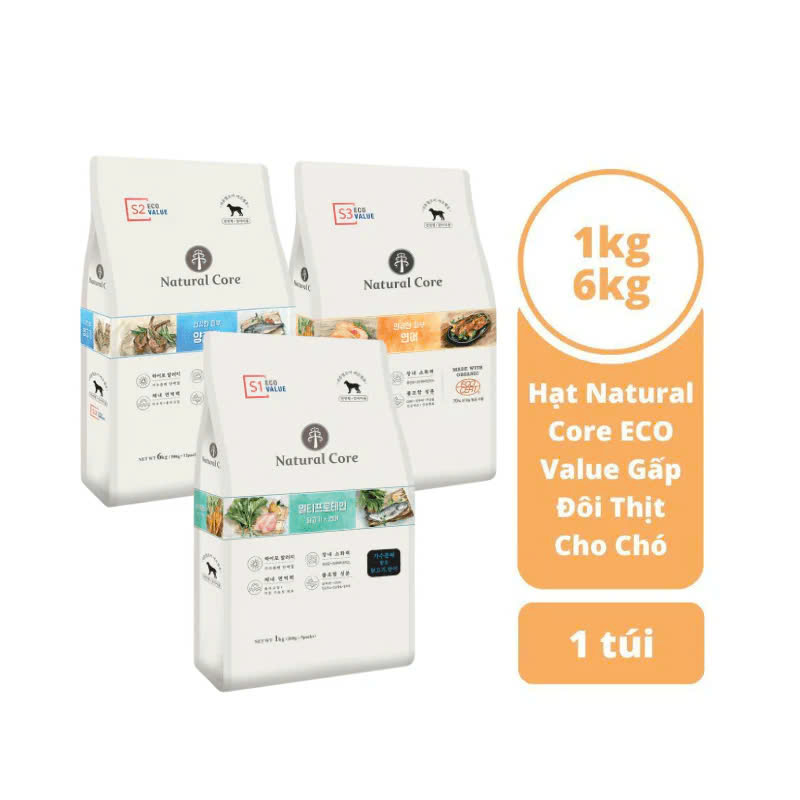 Thức Ăn Cho Chó Natural Core Gấp Đôi Thịt Vị Gà Và Cá Hồi