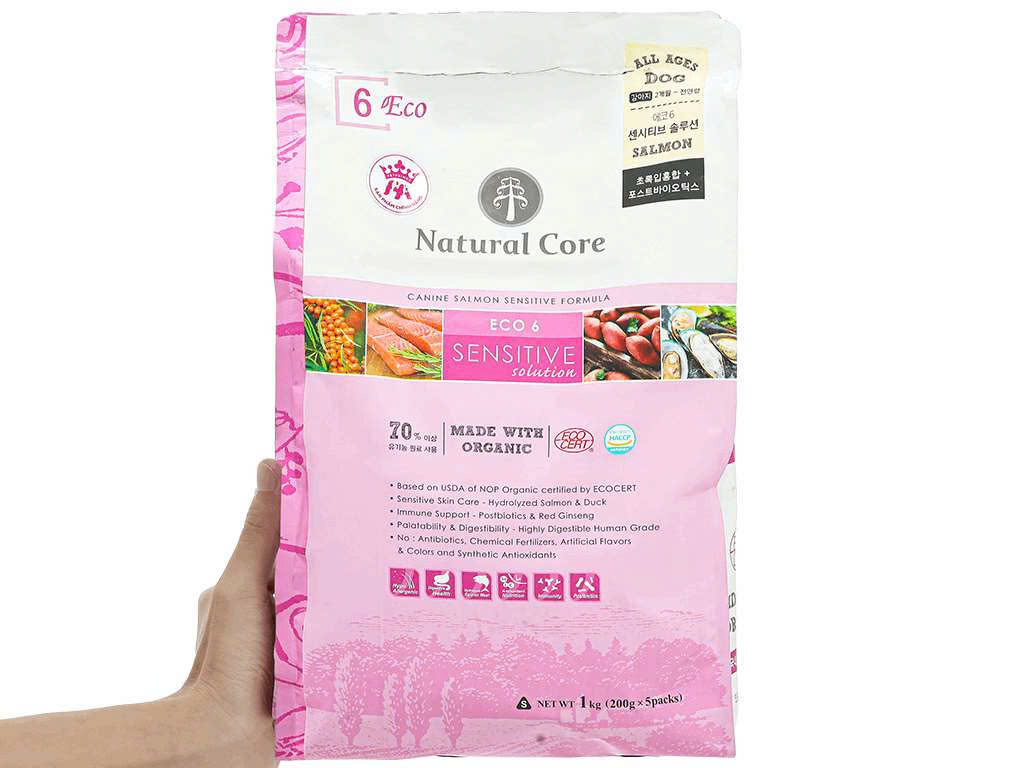 Thức Ăn Cho Chó Nhạy Cảm Natural Core ECO 6 Sensitive Cá Hồi