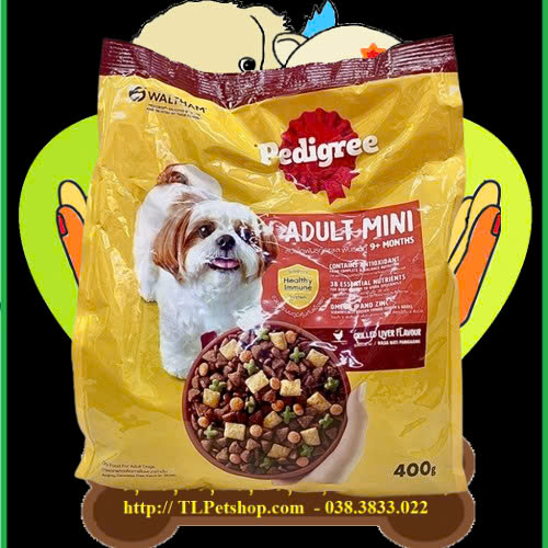 Thức Ăn Cho Chó Pedigree Adult Mini Loại Bò Và Cừu Và Rau