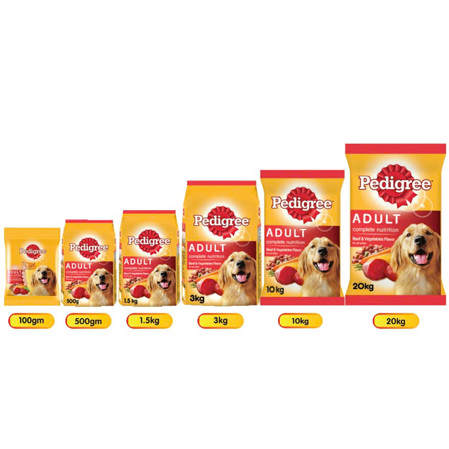 Thức Ăn Cho Chó Pedigree Vị Bò Rau Củ