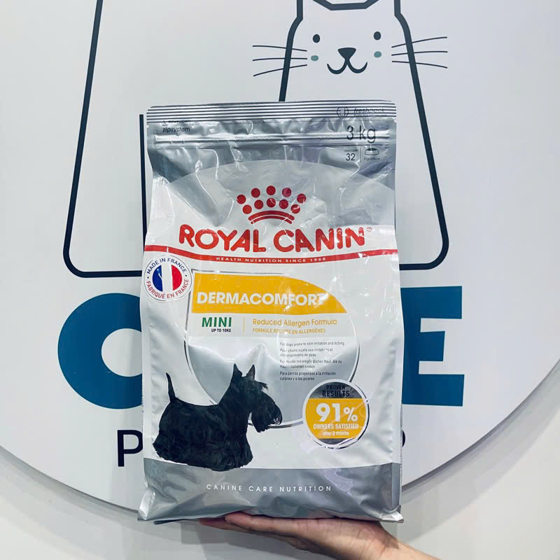 Thức Ăn Hạt Cho Chó Viêm Da Royal Canin Mini Dermacomfort