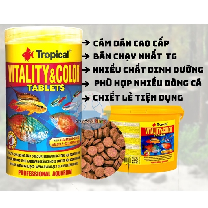 Thức ăn cá cảnh Tropical Vitality Color