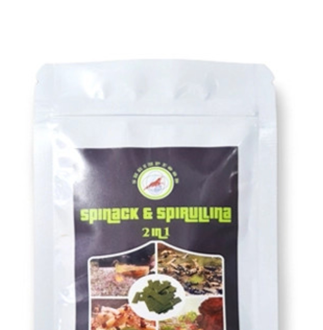 Thức ăn tép cảnh Spinach Spirulina 2 in 1