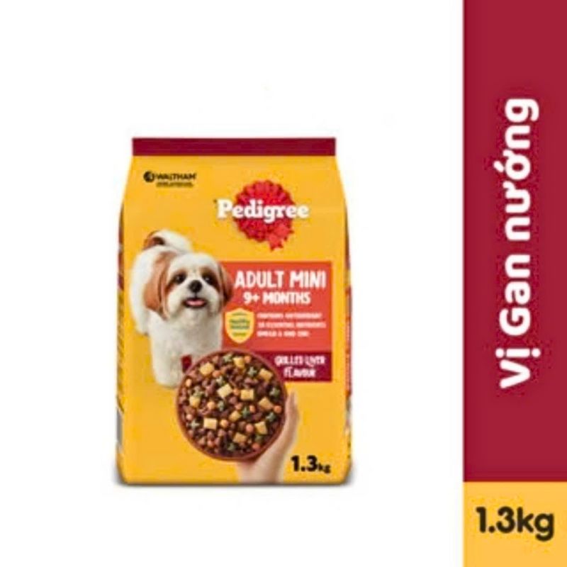 Thức Ăn Cho Chó  Pedigree Adult Mini Loại Gan Nướng 1.3kg