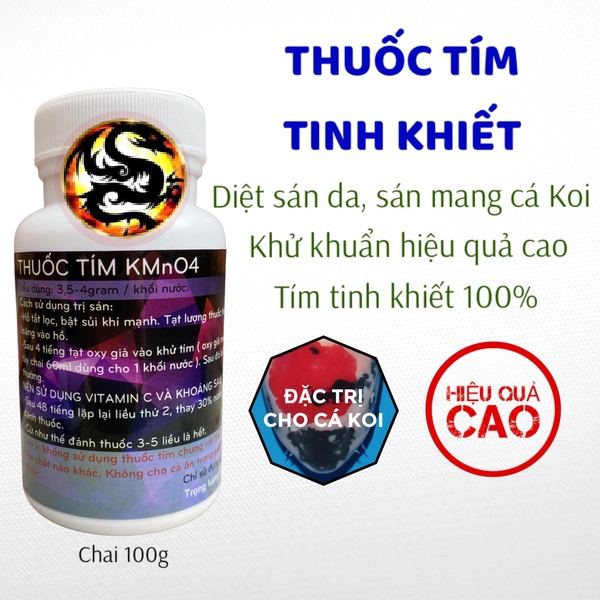 Thuốc Tím Cho Cá Koi