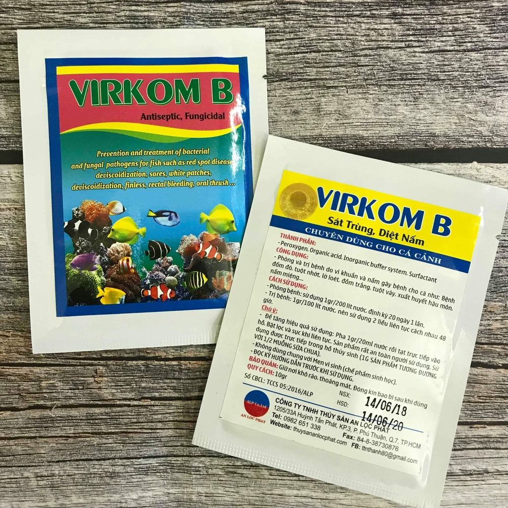 Trị Nấm, Diệt Khuẩn Cho Cá Cảnh - Virkom B