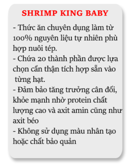 Thức ăn tép cảnh Shrimp King Baby